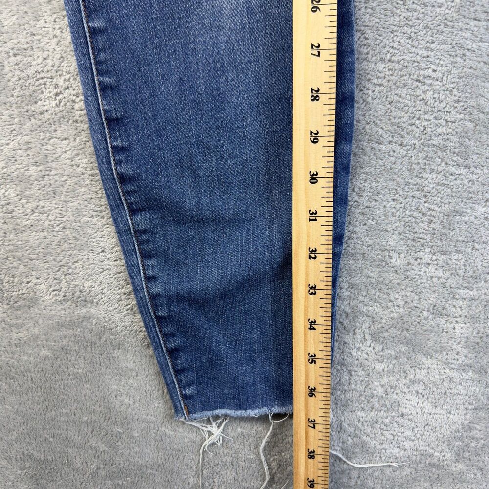 KUT From The Kloth Jeans Womens 10 Blue Carlo Ankle Skinny Distressed Hem Pants - Picture 7 of 14